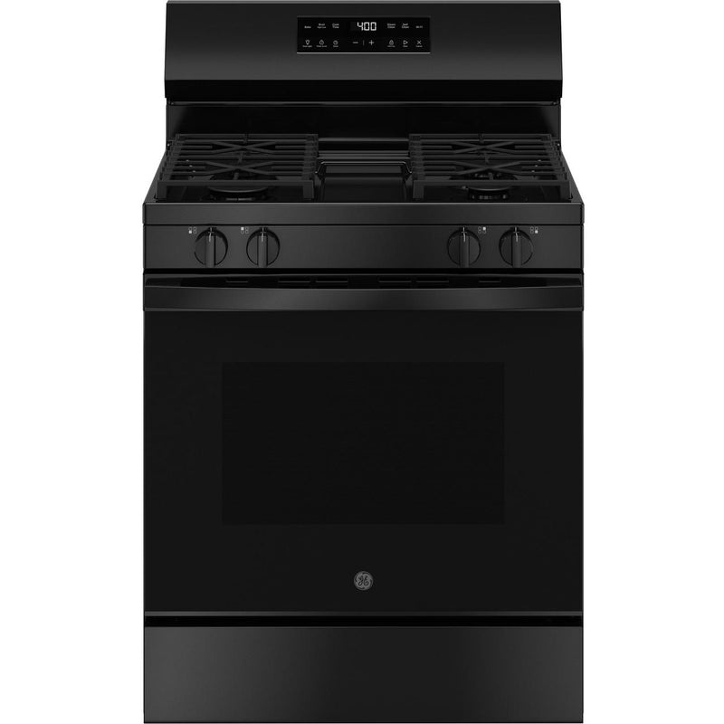 GE 30-inch Freestanding Gas Range with SmartHQ™ GGF400PVBB IMAGE 1
