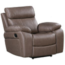 Parker House Furniture Theon Glider Leather Look Recliner MTHE