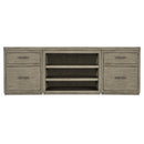 Hooker Furniture 6150-10918-85 Linville Falls 84" Credenza with Two Files and Open Desk Cabinet IMAGE 3