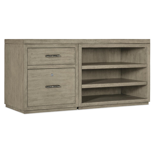 Hooker Furniture 6150-10951-85 Linville Falls 60" Credenza with File and Open Desk Cabinet IMAGE 1