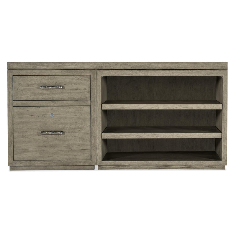 Hooker Furniture 6150-10951-85 Linville Falls 60" Credenza with File and Open Desk Cabinet IMAGE 3