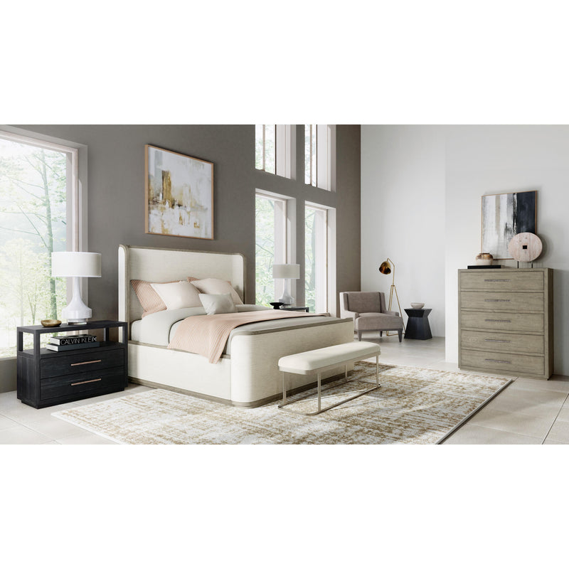 Hooker Furniture 6150-90460-85 Linville Falls Boones Cal King Upholstered Shelter Bed IMAGE 3