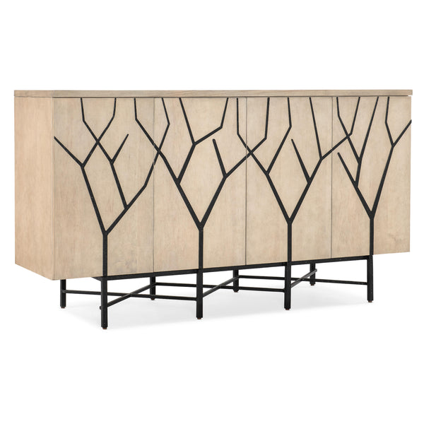 Hooker Furniture 628-55042-05 Melange Branched Four Door Entertainment Credenza IMAGE 1