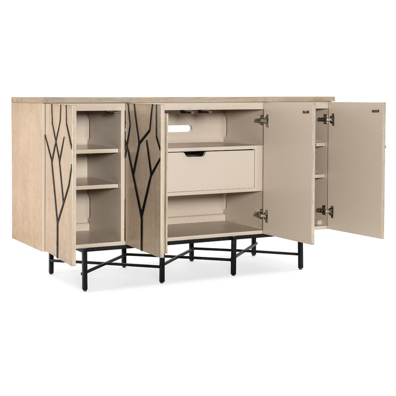 Hooker Furniture 628-55042-05 Melange Branched Four Door Entertainment Credenza IMAGE 2