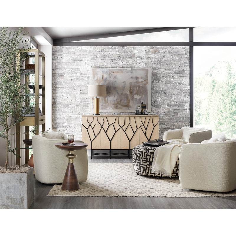 Hooker Furniture 628-55042-05 Melange Branched Four Door Entertainment Credenza IMAGE 5