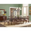 Hooker Furniture 6750-75200-00 Charleston Rectangle Leg Dining Table w-2-22in Leaves IMAGE 8