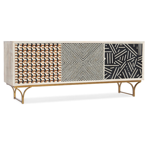 Hooker Furniture 7228-55010-02 Commerce & Market Jaiden Three Door Credenza IMAGE 1