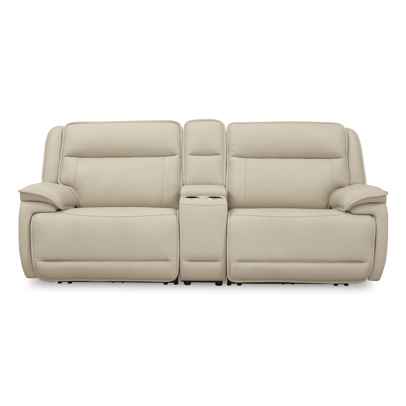 Signature Design by Ashley Double Deal U13001S4 2 pc Power Reclining Loveseat Sectional with Console IMAGE 1