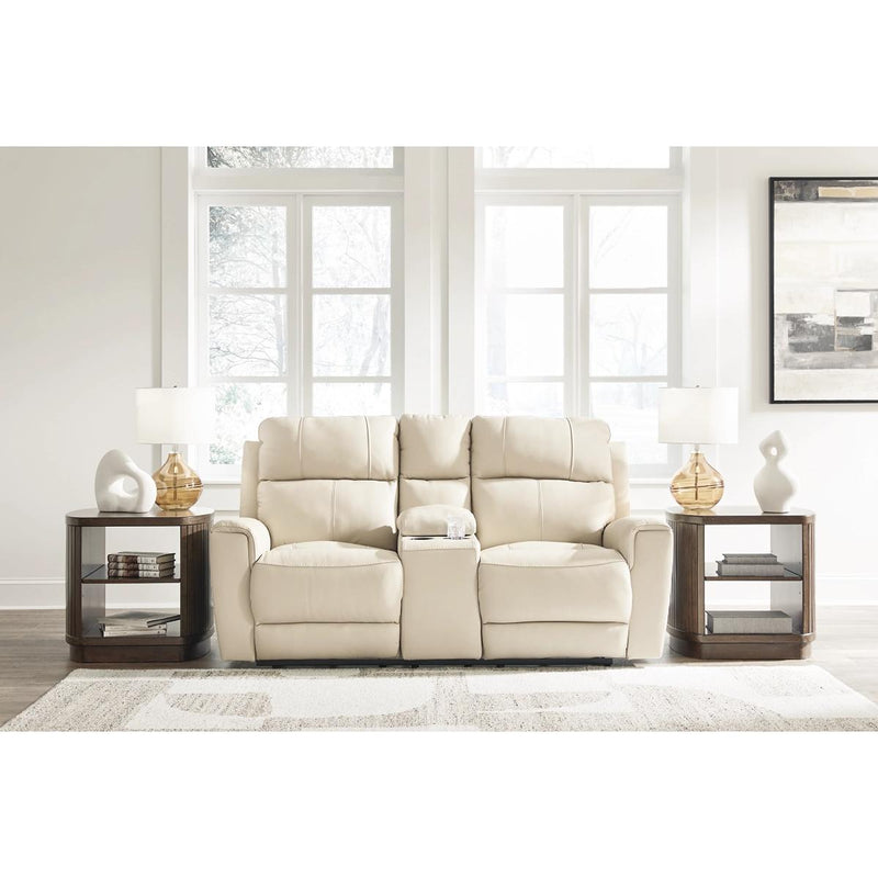Signature Design by Ashley Dahlmoore U1320096 Double Reclining Power Loveseat with Console IMAGE 8