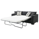  Coaster Furniture Storey 504777 Upholstered Sleeper Sectional Chaise Sofa - Dark Grey IMAGE 6