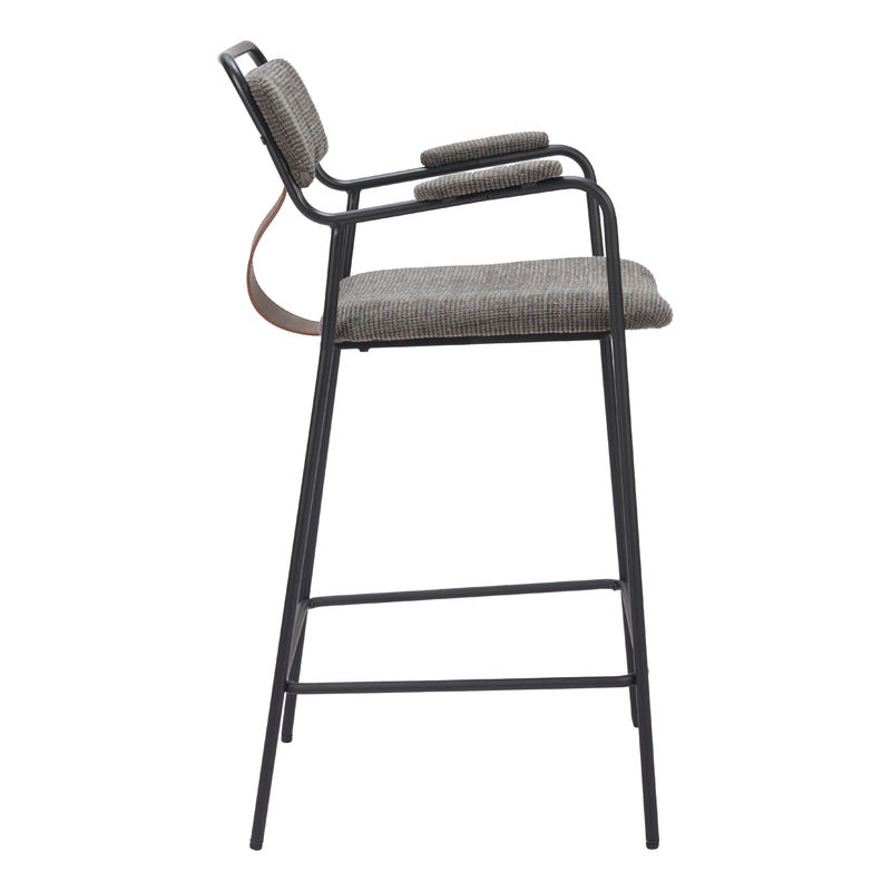 Zuo Couva 110090 Counter Stool - Butterscotch Brown IMAGE 2