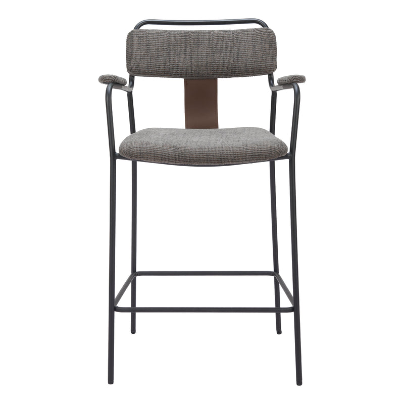 Zuo Couva 110090 Counter Stool - Butterscotch Brown IMAGE 3
