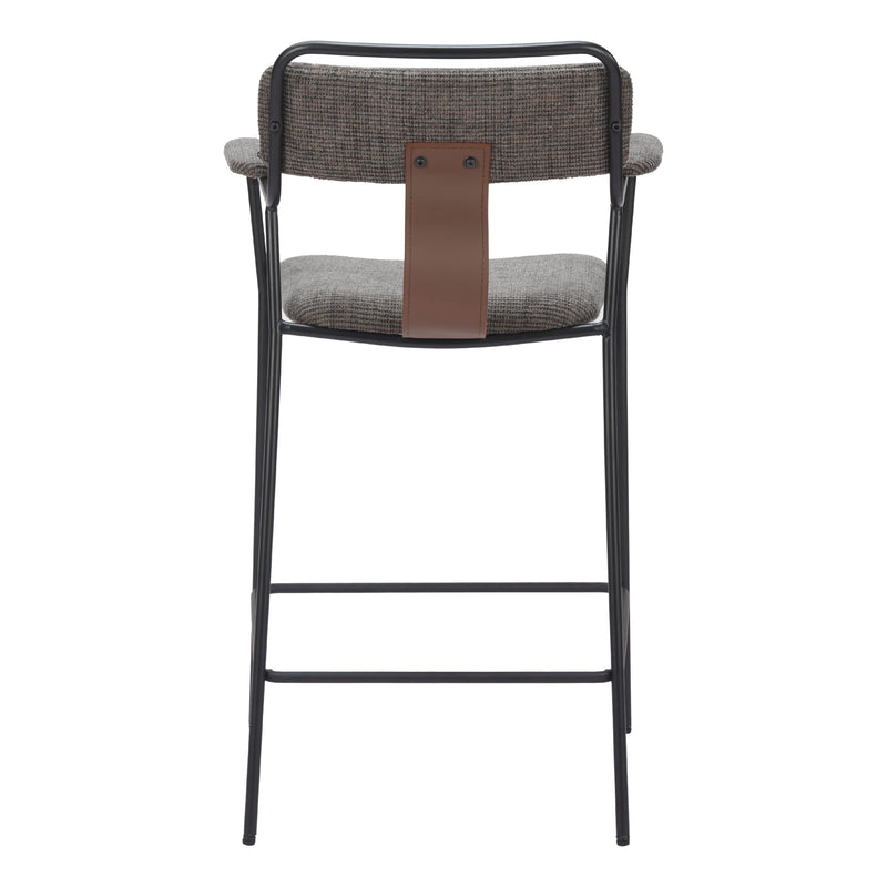 Zuo Couva 110090 Counter Stool - Butterscotch Brown IMAGE 4