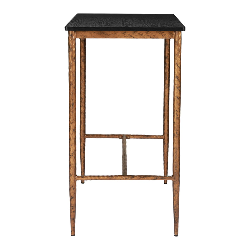 Zuo Nida 109970 Bar Table - Black & Bronze IMAGE 2