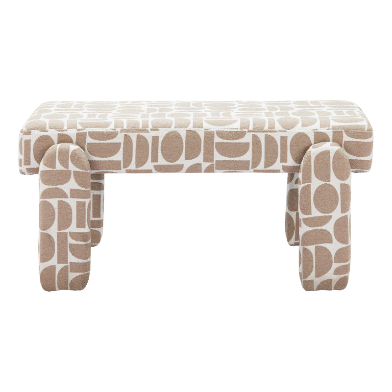 Zuo Blato 110186 Bench - Grey IMAGE 3