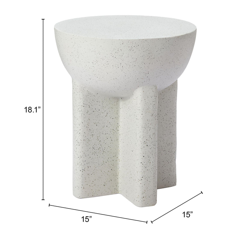 Zuo Molli 110192 Side Table - White IMAGE 7