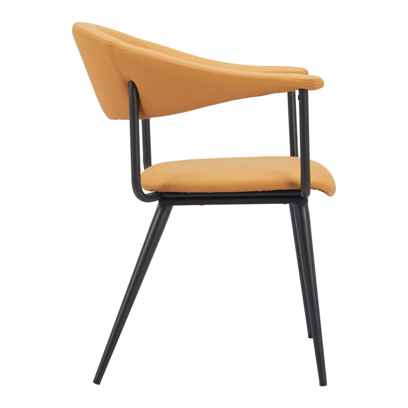 Zuo Sima 110352 Dining Chair - Brown IMAGE 2