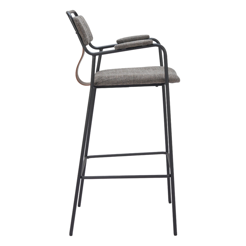 Zuo Couva 110091 Barstool - Butterscotch Brown IMAGE 2