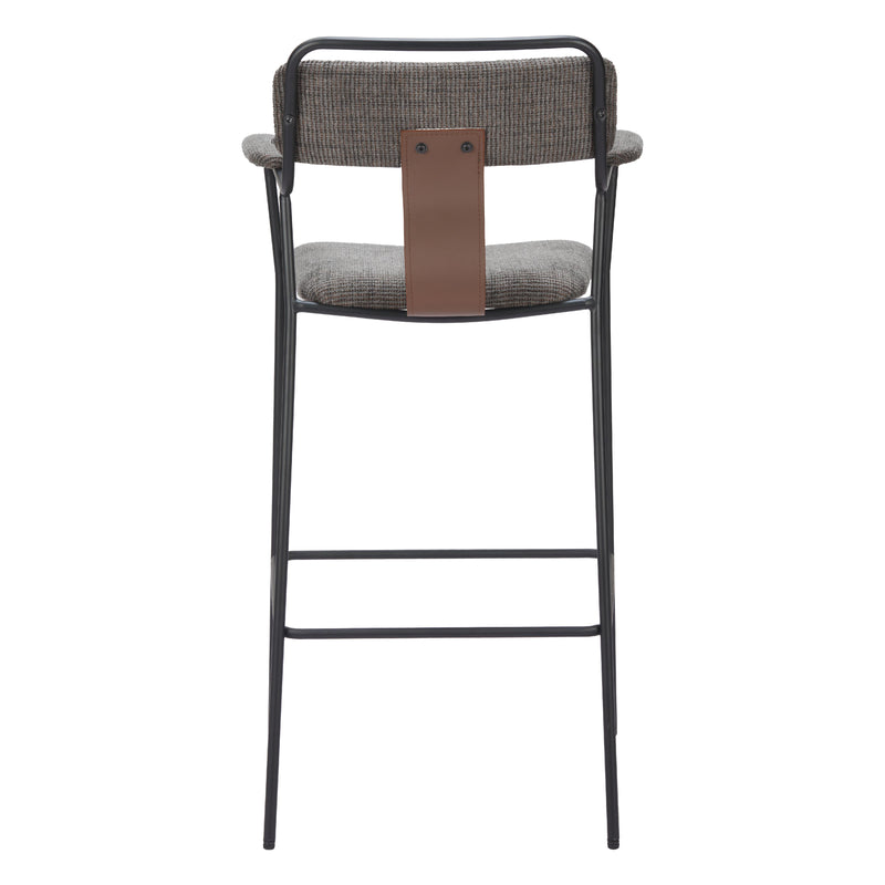 Zuo Couva 110091 Barstool - Butterscotch Brown IMAGE 4