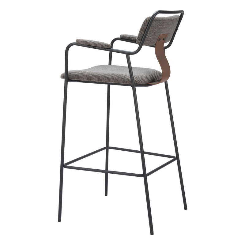 Zuo Couva 110091 Barstool - Butterscotch Brown IMAGE 5