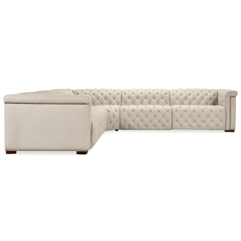 Hooker Furniture SS435-5PC3-414 Savion Deux 5 Seat Sectional with Power Headrests and 3 Power Recliners IMAGE 8