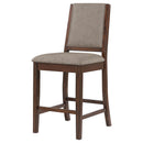  Coaster Furniture Patterson 108889 Upholstered Counter Chair - Mango Oak IMAGE 4