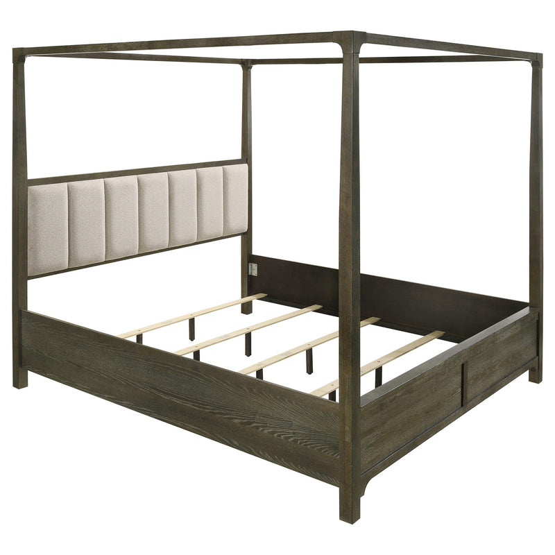  Coaster Furniture Gran Park 224931KE Eastern King Canopy Bed - Dark Cocoa IMAGE 3