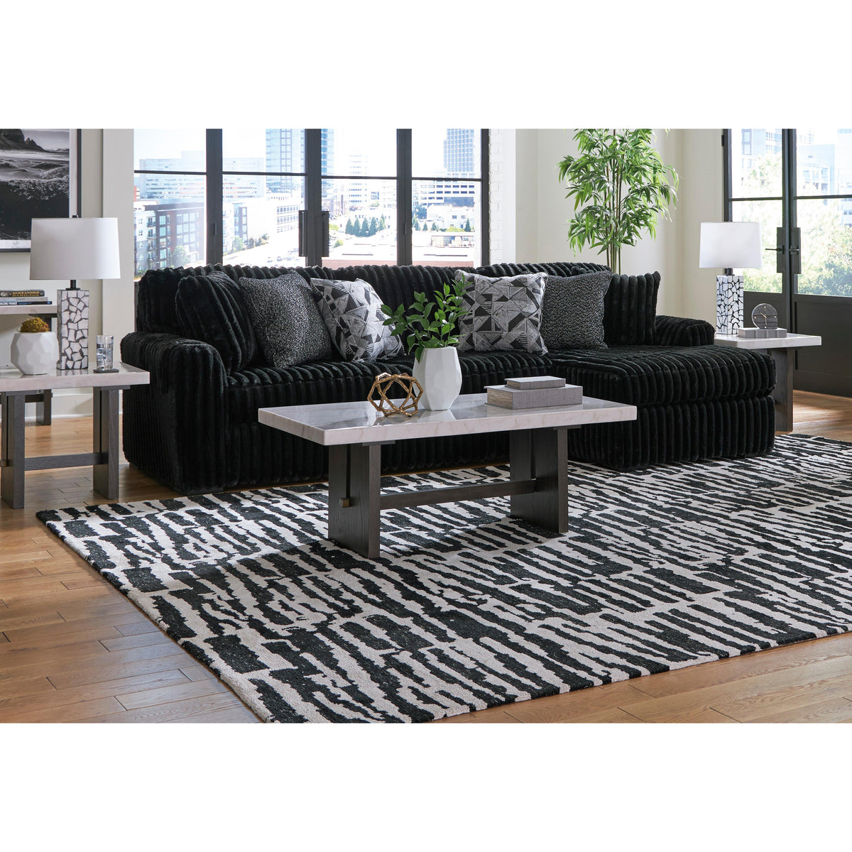 Signature Design by Ashley Midnight-Madness 98103S2 2 pc Sectional Sof