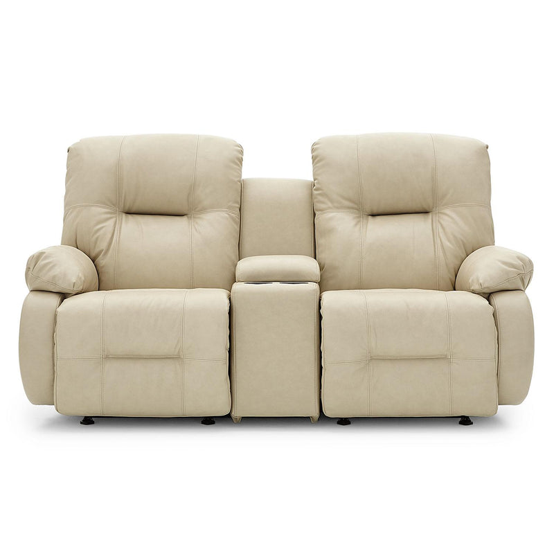 Best Home Furnishings Brinley Reclining Leather Loveseat with Console L700CC7-74557L IMAGE 3