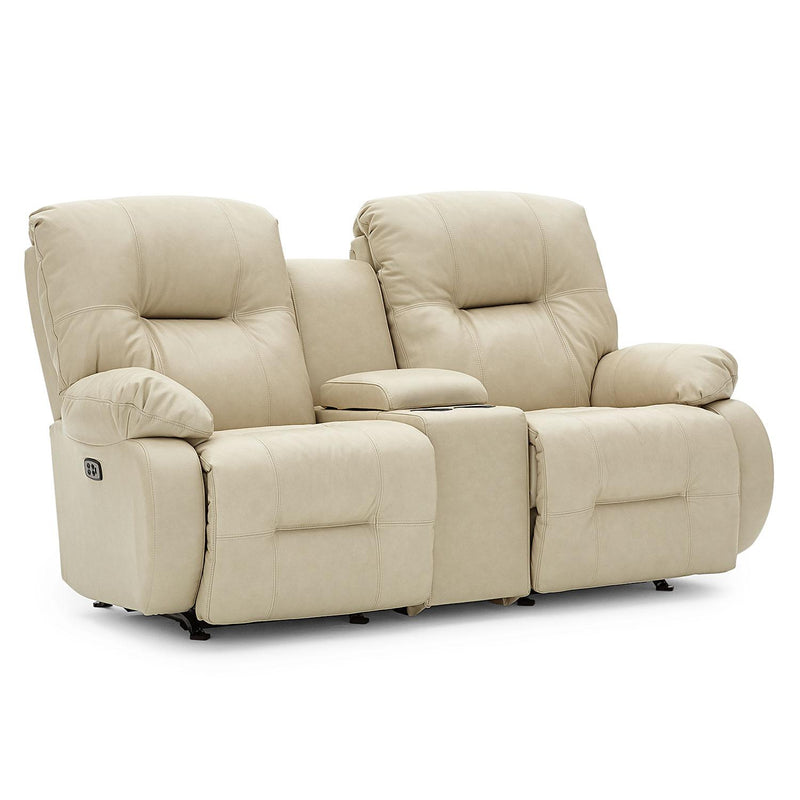 Best Home Furnishings Brinley Power Reclining Leather Loveseat with Console L700CY7-74557L IMAGE 1