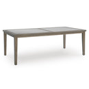 Signature Design by Ashley Rainier Ranch P701-625 Rectangular Dining Table with Umbrella Option IMAGE 1