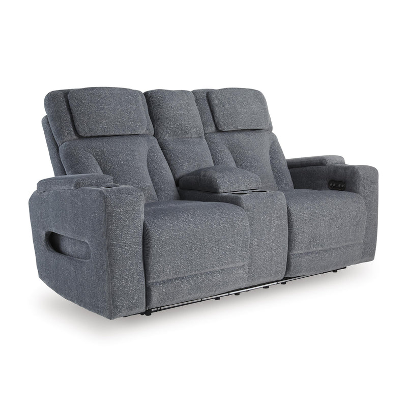 Signature Design by Ashley Studio Cave PC4980218 Power Reclining Loveseat with Console and Adjustable Headrest IMAGE 1