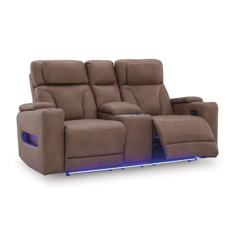 Signature Design by Ashley Clean-Slate PC5010118 Power Reclining Loveseat with Console and Adjustable Headrest IMAGE 2