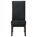  Coaster Furniture Barrand 106387 Upholstered Dining Side Chair - Black IMAGE 3