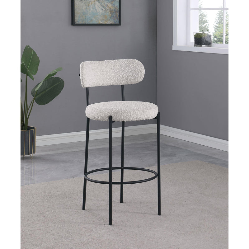 Coaster Furniture Viola 108189 Boucle Upholstered Bar Chair - Cream IMAGE 2
