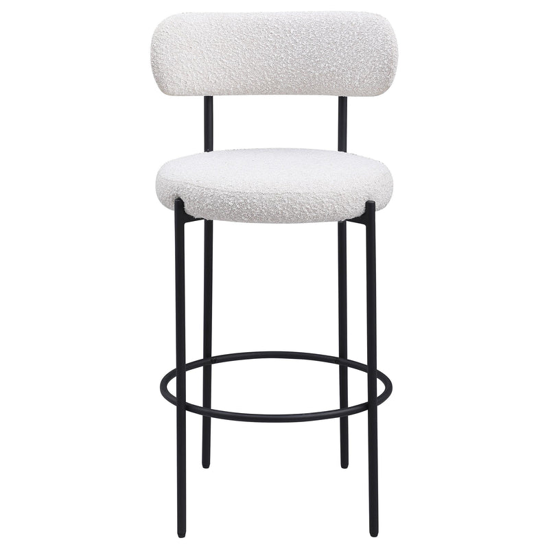 Coaster Furniture Viola 108189 Boucle Upholstered Bar Chair - Cream IMAGE 3
