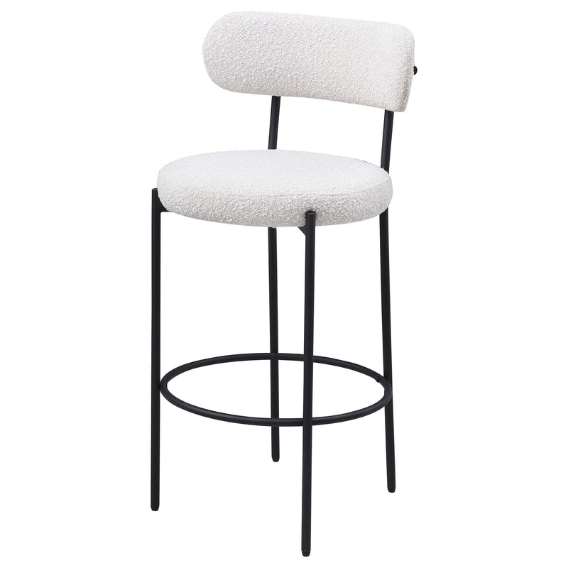 Coaster Furniture Viola 108189 Boucle Upholstered Bar Chair - Cream IMAGE 4