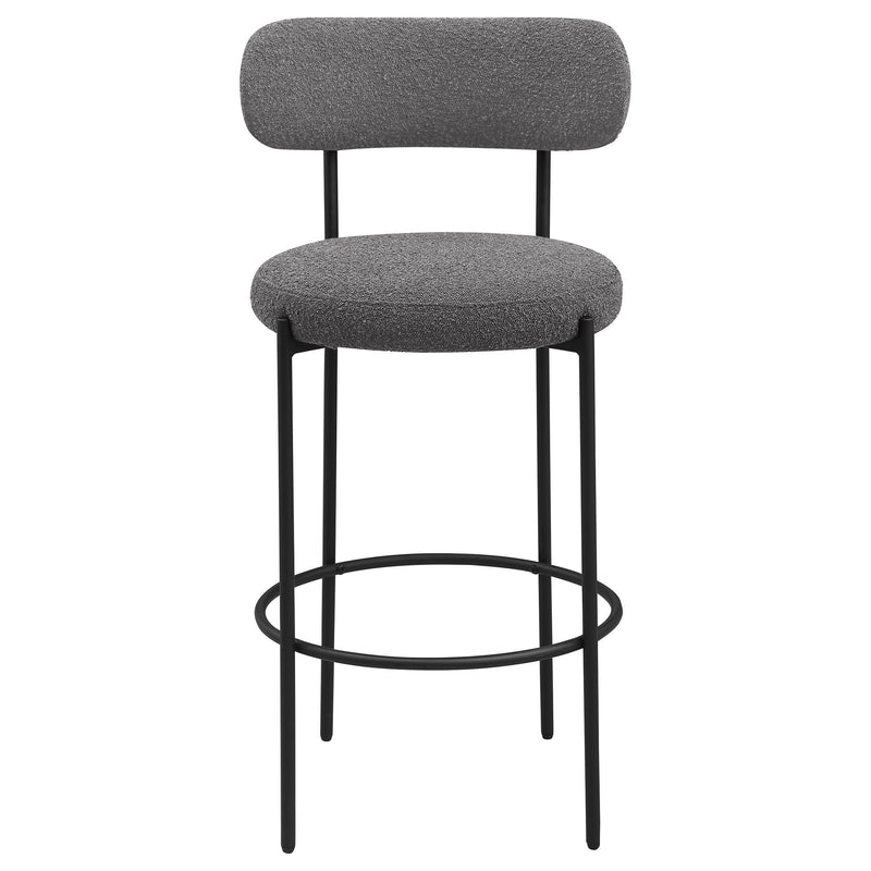  Coaster Furniture Viola 108199 Boucle Upholstered Bar Chair - Grey IMAGE 3