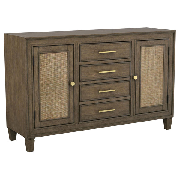  Coaster Furniture Matisse 108315 4-Drawer Sideboard Buffet Cabinet - Light Brown IMAGE 1