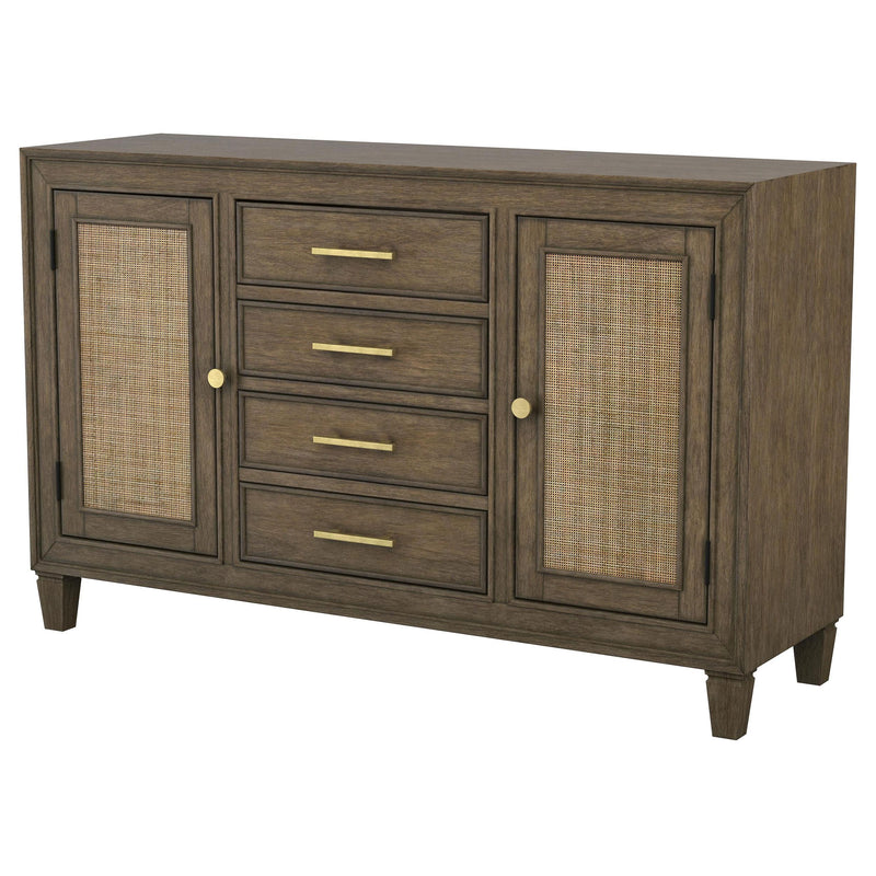  Coaster Furniture Matisse 108315 4-Drawer Sideboard Buffet Cabinet - Light Brown IMAGE 5