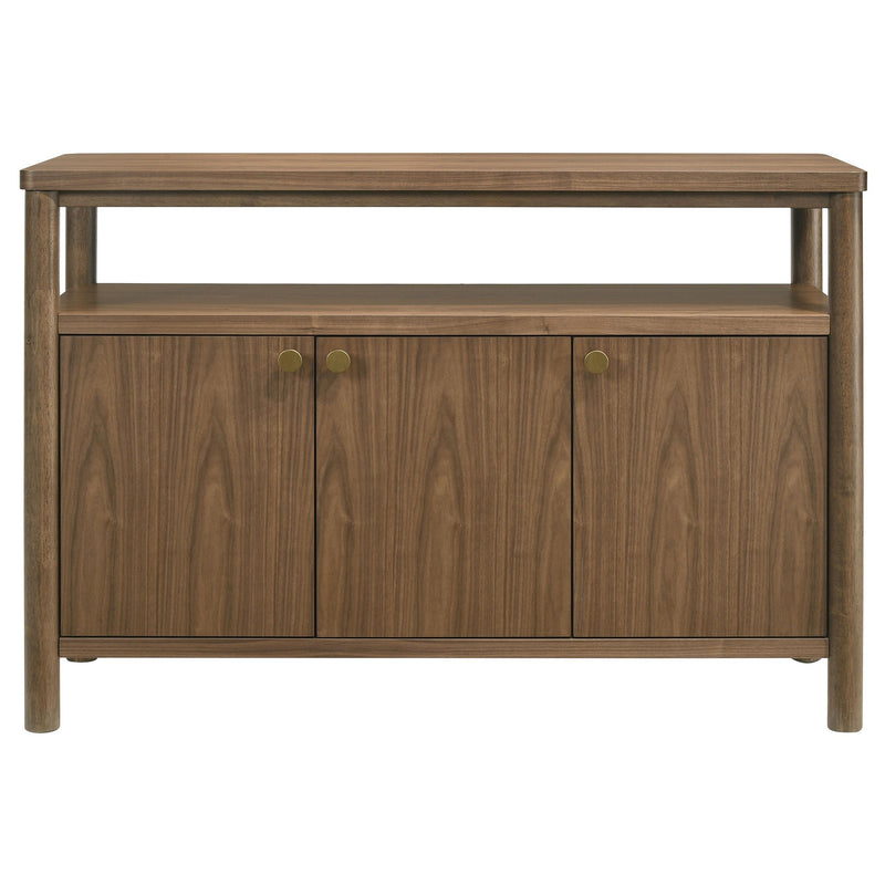  Coaster Furniture Crestmore 108575 52-inch Dining Cabinet Sideboard Buffet - Walnut IMAGE 3