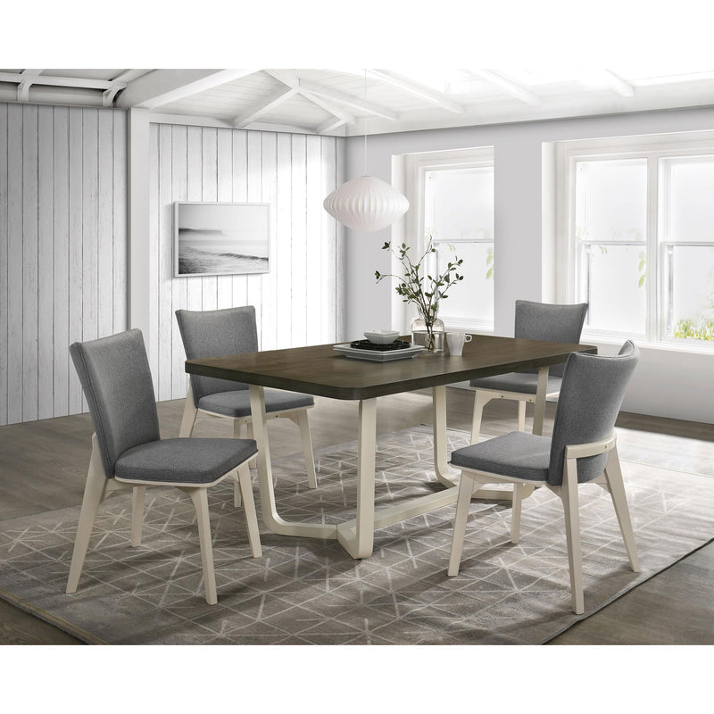  Coaster Furniture Biloxi 108681 71-inch Rectangular Wood Dining Table - Greyish Brown IMAGE 6