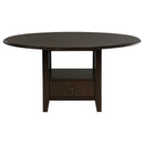  Coaster Furniture Twyla 115100 60-inch Round Dining Table with Drawer - Dark Cocoa IMAGE 3