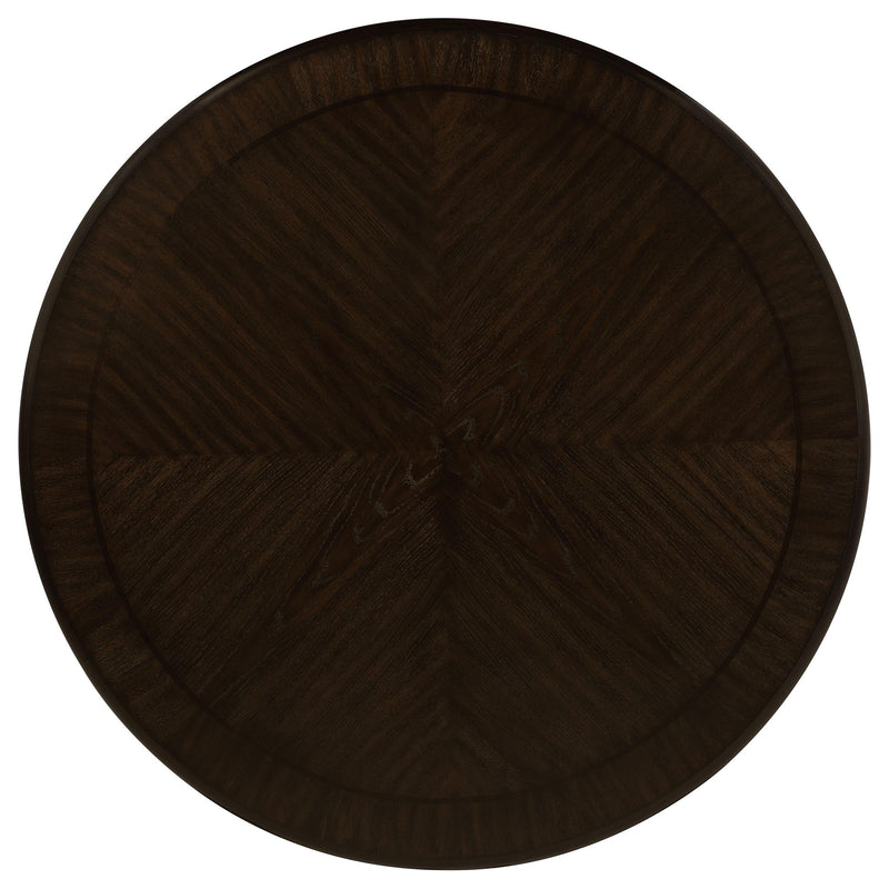 Coaster Furniture Twyla 115100 60-inch Round Dining Table with Drawer - Dark Cocoa IMAGE 5
