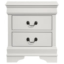  Coaster Furniture Louis Philippe 202442 2-Drawer Nightstand Bedside Table - White IMAGE 3