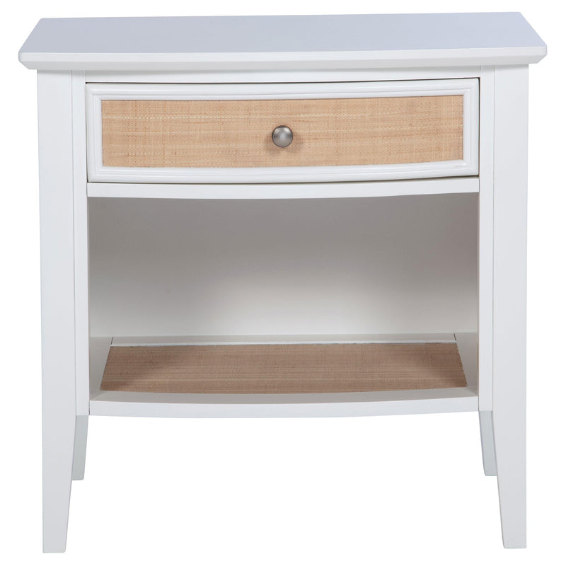  Coaster Furniture Bexhill 223472 1-Drawer Nightstand Bedside Table - White IMAGE 3