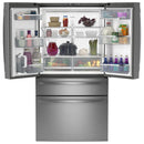 GE Profile 23.2 Cu. Ft. Smart Counter-Depth Fingerprint Resistant 4-Door French-Door Refrigerator PJE23BYWFS IMAGE 3