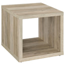  Coaster Furniture Frisco 710517 Square Engineered Wood Side End Table - Distressed Pine IMAGE 1