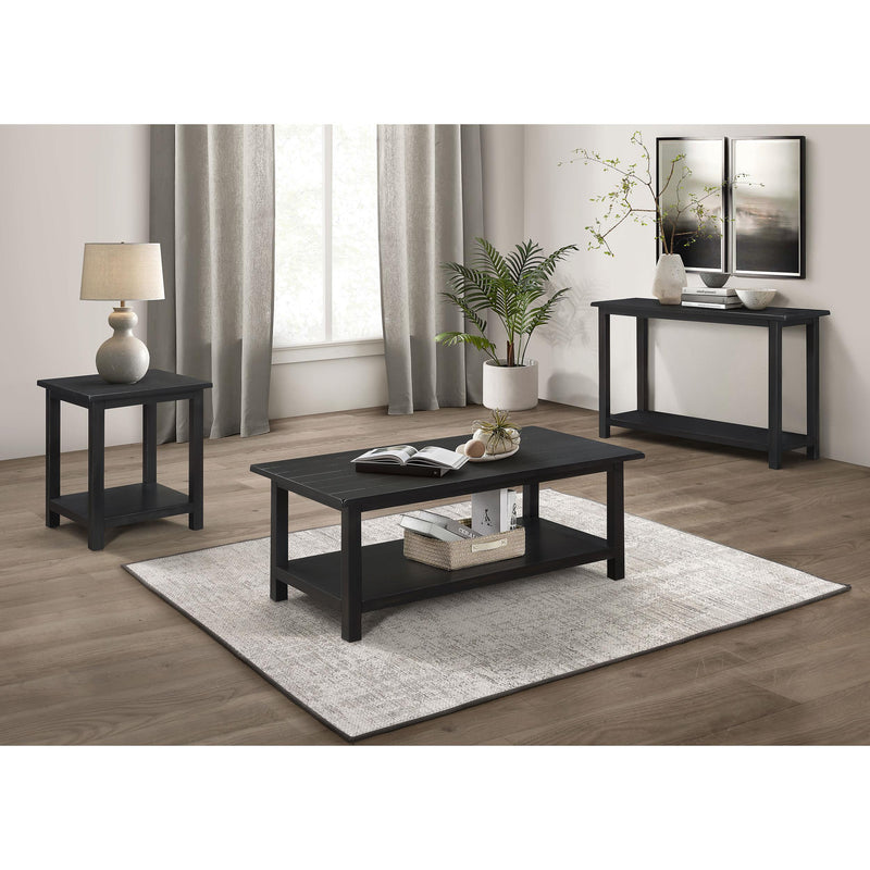 Coaster Furniture Payne 710566 Wood End Table with Shelf - Distressed Java IMAGE 6