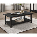  Coaster Furniture Payne 710568 Wood Coffee Table with Shelf - Distressed Java IMAGE 5